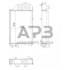 Traktoriaus radiatorius AL25255N
