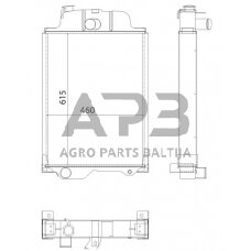 Traktoriaus radiatorius AL37566N