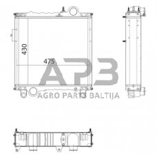 Traktoriaus radiatorius AL67563N