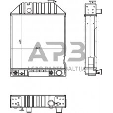 Traktoriaus radiatorius NH 81874687N