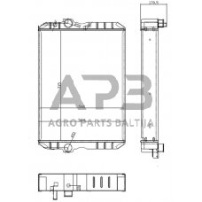 Traktoriaus radiatorius RE63188N
