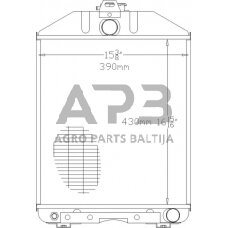 Traktoriaus radiatorius Renault 7700013120N