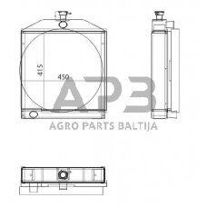 Traktoriaus radiatorius V32611000N