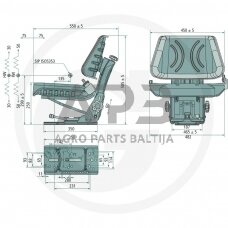 Traktoriaus sėdynė 24000093