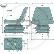 Traktoriaus sėdynė 240920044
