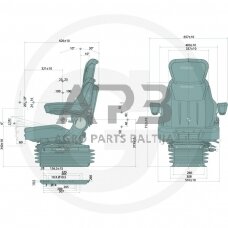 Traktoriaus sėdynė PROBOSS AS3510