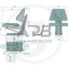 Traktoriaus sėdynė 24000067