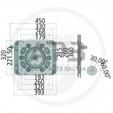 Traktoriaus sėdynės plokštė rotacinė 240920005, 240920055, 240920019