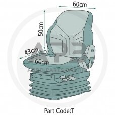Traktoriaus sėdynės užvalkalas 24000126