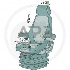 Traktoriaus sėdynės užvalkalas 24000131
