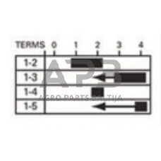 Traktoriaus užvedimo spynelė Pneutron 0-1-2-3-4 36614N