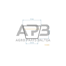 Trapecinis eigos diržas AL-KO Austria 47 BHR, Comfort 47 Auto Lux, Comfort 47 BRE ZV, HIGHLINE 470 BC AUTO, 47 BR Plus Jubilee, COMFORT BC 47 BR PLUS 3, Comfort 47 BRE Bio, Edition 47 BR Plus, Sterk. 47 TE, 47 BR L.E 531504 10x712mm Li, 10x763mm La