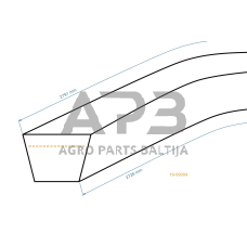 Trapecinis eigos diržas Dolmar 850TR, T12-85HD, T13-85HD, T750, T800, T850, T1000 13x2728mm Li, 13x2791mm La