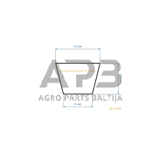 Trapecinis eigos diržas Honda IZY53, HRG536C, HRG 536 C3 Z33 10x840mm Li, 10,00x878mm La