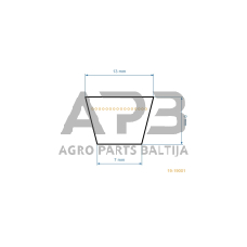Trapecinis eigos diržas Stiga Estate Pro H20, H25E 13x2591mm Li, 13x2641mm La