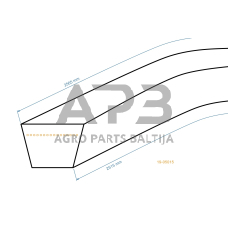 Trapecinis pjaunamosios diržas Craftsman 532429636 pjaunamosios plotis 42 ( 107 cm ) 13x2515mm Li, 13x2565mm La