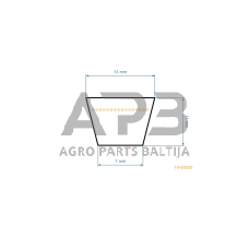Trapecinis pjaunamosios diržas Husqvarna TC142 pjaunamosios plotis 42 ( 107 cm ) 13x2413mm Li, 13x2463mm La