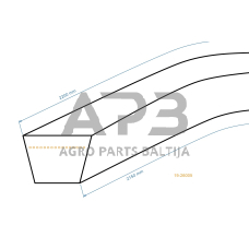 Trapecinis pjaunamosios diržas Murray 37x62 pjaunamosios plotis 40 ( 102 cm) 13x2150mm Li, 13,00x2200mm La
