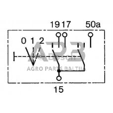 Traukiamas jungiklis 0-1-2 Bosch 0343008006