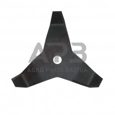 Trimerio pjovimo peilis trišakis lenktas 300 x 25,40 mm storis 4,00 mm