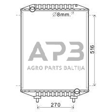 Traktoriaus radiatorius 001348734N 1 Traktoriaus radiatorius 001348734N 1