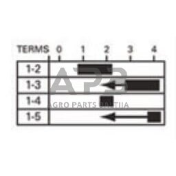 Traktoriaus užvedimo spynelė Pneutron 0-1-2-3-4 36614N 1 Traktoriaus užvedimo spynelė Pneutron 0-1-2-3-4 36614N 1