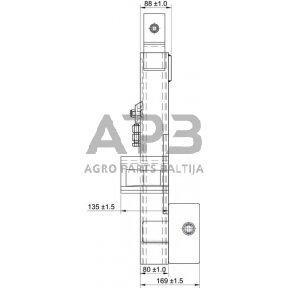 Traktoriaus prikabinimo trikampis 1000,00 mm TL150950