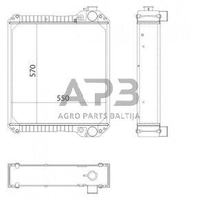 Traktoriaus radiatorius 135691A3N