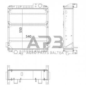 Traktoriaus radiatorius 3781116M1N