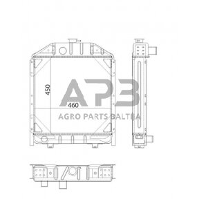 Traktoriaus radiatorius 5096597N