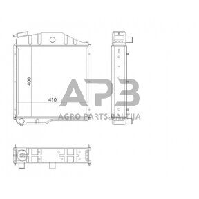 Traktoriaus radiatorius 70011005N