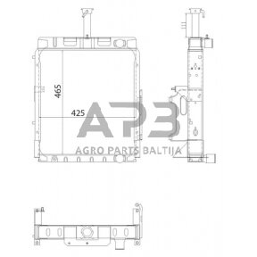 Traktoriaus radiatorius 84524C93N