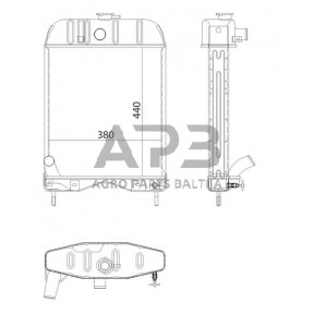 Traktoriaus radiatorius 894319M92N