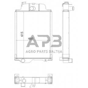 Traktoriaus radiatorius AL37566N