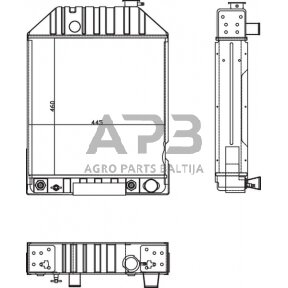 Traktoriaus radiatorius NH 81874687N