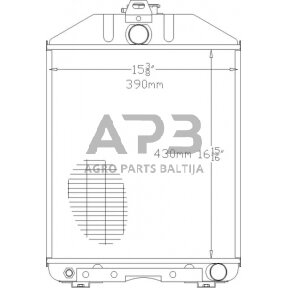 Traktoriaus radiatorius Renault 7700013120N