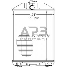 Traktoriaus radiatorius Renault 7700651604N