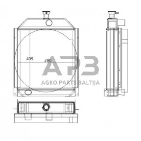 Traktoriaus radiatorius V30281700N