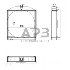 Traktoriaus radiatorius V32611000N