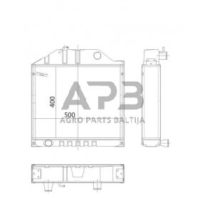 Traktoriaus radiatorius V35829310N