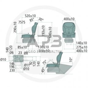 Traktoriaus sėdynė 240920218