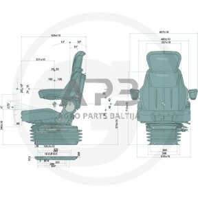 Traktoriaus sėdynė PROBOSS AS3510