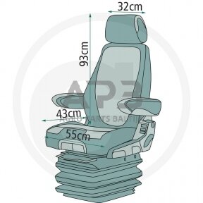 Traktoriaus sėdynės užvalkalas 24000134