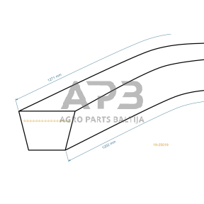 Trapecinis diržas 15,90x1201mm Li, 15,90x1270mm La 5LK50