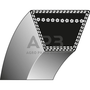 Trapecinis diržas SPZ 9,7x837mm Li, 9,7x875mm La