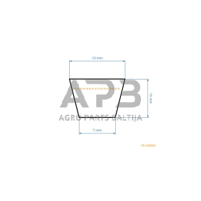 Trapecinis eigos diržas Honda HF2113 H, HF2216 S, HF2216K1 S, HF2220K1 S, HF2315 SBE, HF2315 SBE/A, HF2415 SBE, HF2415 SBE/A, HF2315K1 SBE, HF2315K1 SBF 13x2451mm Li, 13,00x2501mm La