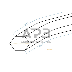 Trapecinis eigos diržas Yard Machines 75404001 15,88x1757,36mm La