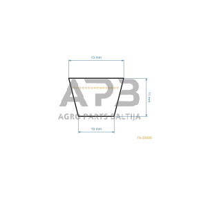 Trapecinis pjaunamosios diržas Cub Cadet 754-0371 pjaunamosios potis G42 (107 cm) 15,88x1879,60 mm La