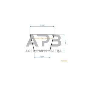 Trapecinis pjaunamosios diržas Poulan 532125907 pjaunamosios plotis 37 ( 96 cm) 13x2240mm Li, 13,00x2290mm La