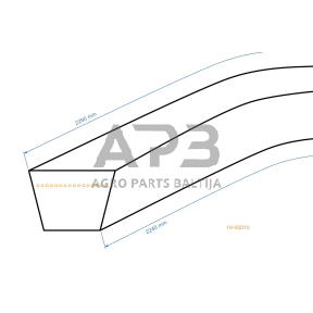 Trapecinis pjaunamosios diržas Poulan 532125907 pjaunamosios plotis 37 ( 96 cm) 13x2240mm Li, 13,00x2290mm La